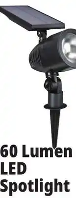 Ocean State Job Lot Outdoor Living Accents Solar LED Spotlight offer
