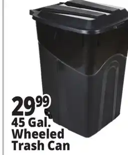 Ocean State Job Lot 45 Gallon Wheeled Trash Can offer