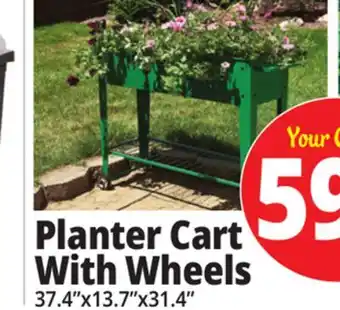 Ocean State Job Lot Mobil Garden Planter Cart offer