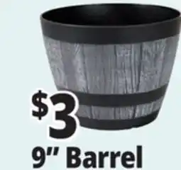 Ocean State Job Lot Whiskey Barrel Resin Planter 9 offer