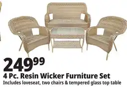 Ocean State Job Lot 4-Piece Wicker Furniture Set offer