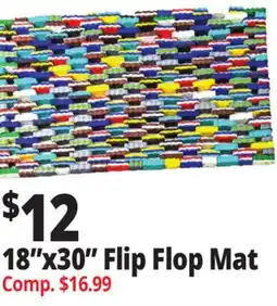 Ocean State Job Lot 18x30 Flip-Flop Foam Doormat offer