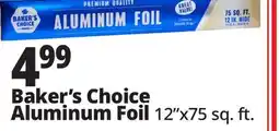 Ocean State Job Lot Baker's Choice Premium Quality Aluminum Foil 75 sq ft offer
