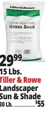 Ocean State Job Lot Tiller & Rowe Landscaper's Mix Grass Seed 15 lbs offer