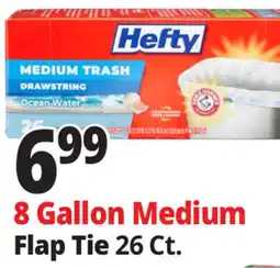 Ocean State Job Lot Hefty Medium Trash Ocean Water 8 Gallon Trash Bags 26 Count offer