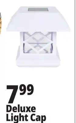 Ocean State Job Lot Deluxe Solar Post Cap Light White Finish offer