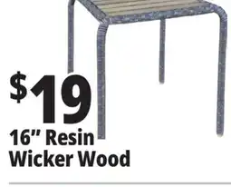 Ocean State Job Lot 16 Resin Wicker Wood offer