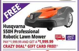Ocean State Job Lot Husqvarna 550H Professional Robotic Lawn Mower Gray/Orange offer
