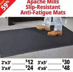 Ocean State Job Lot Apache Mills Slip-Resistant Anti-Fatigue Mats offer
