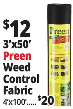 Ocean State Job Lot 3'x50' Preen Weed Control Fabric offer