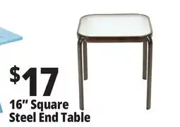 Ocean State Job Lot 16 Square Steel End Table offer
