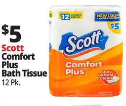 Ocean State Job Lot Scott Comfort Plush Bathroom Tissue 12 Count offer