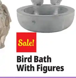 Ocean State Job Lot Bird Bath With Figures offer