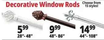 Ocean State Job Lot Decorative Window Rods offer