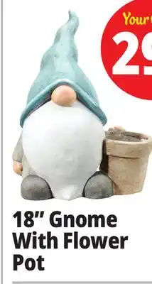 Ocean State Job Lot 18 Gnome With Flower Pot offer