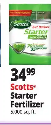 Ocean State Job Lot Scotts Turf Builder Starter Food for New Grass 5 000 sq ft offer
