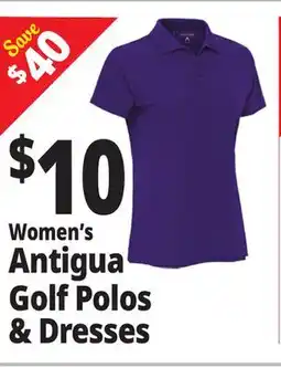 Ocean State Job Lot Women's Antigua Golf Polos & Dresses offer