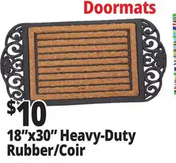 Ocean State Job Lot 18x30 Deluxe Rubber Scroll Coir Doormat offer