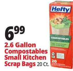 Ocean State Job Lot Hefty Compostable Small Kitchen Scrap Bags 20 Count offer