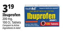 Ocean State Job Lot Ibuprofen 200 mg Tablets 100 Count offer