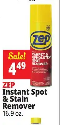 Ocean State Job Lot ZEP Instant Carpet and Upholstery Spot Remover 19 oz offer