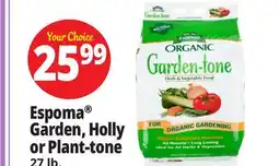 Ocean State Job Lot Espoma Organic Garden-Tone Herb and Vegetable Food 27 lb offer
