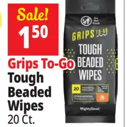 Ocean State Job Lot Grips To-Go Tough Beaded Wipes offer