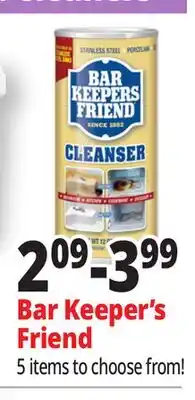 Ocean State Job Lot Bar Keepers Friend Powder Cleanser 12 oz offer