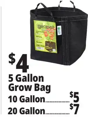 Ocean State Job Lot 5 Gallon Grow Bag offer