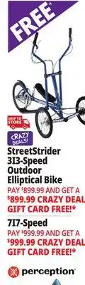 Ocean State Job Lot StreetStrider 3i Outdoor Elliptical Bike Blue offer