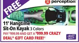 Ocean State Job Lot 11' Hangtime Sit-On Kayak offer