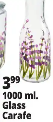 Ocean State Job Lot 1000 ml. Glass Carafe offer