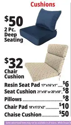 Ocean State Job Lot Chair Cushions offer