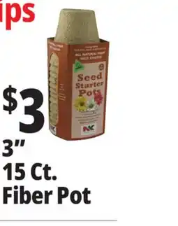 Ocean State Job Lot NK Lawn & Garden All Natural Fiber 3 Round Seed Starter Pots 15 Pots offer