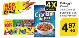 Albertsons Kellogg's Cereal offer