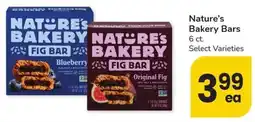 Albertsons Nature's Bakery Bars offer