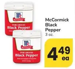 Albertsons McCormick Black Pepper offer