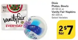 Albertsons Dixie Plates, Bowls offer