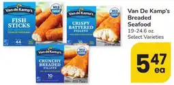 Albertsons Van de Kamp's Breaded Seafood offer
