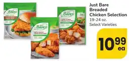 Albertsons Just Bare Breaded Chicken Selection offer