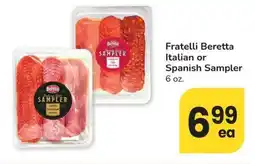 Albertsons Fratelli Beretta Italian or Spanish Sampler offer