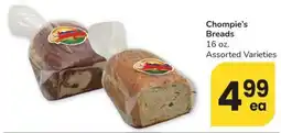 Albertsons Chompie's Breads offer