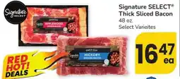 Albertsons Signature select Thick Sliced Bacon offer