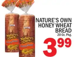 C Town NATURE'S OWN HONEY WHEAT BREAD offer
