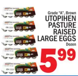 C Town UTOPIHEN PASTURE RAISED LARGE EGGS offer