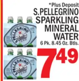 C Town S. PELLEGRINO SPARKLING MINERAL WATER offer