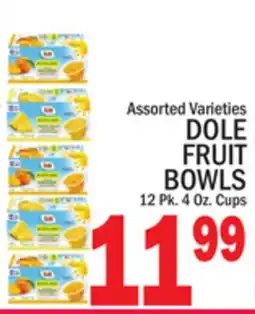 C Town DOLE FRUIT BOWLS offer