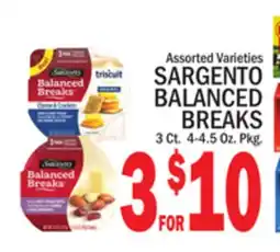 C Town SARGENTO BALANCED BREAKS offer