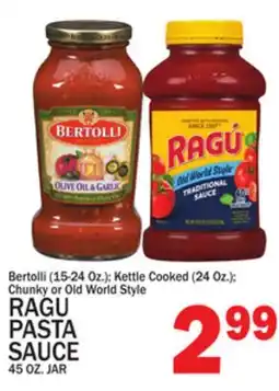 C Town RAGU PASTA SAUCE 45 OZ. JAR offer