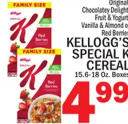 C Town KELLOGG'S SPECIAL K CEREAL offer